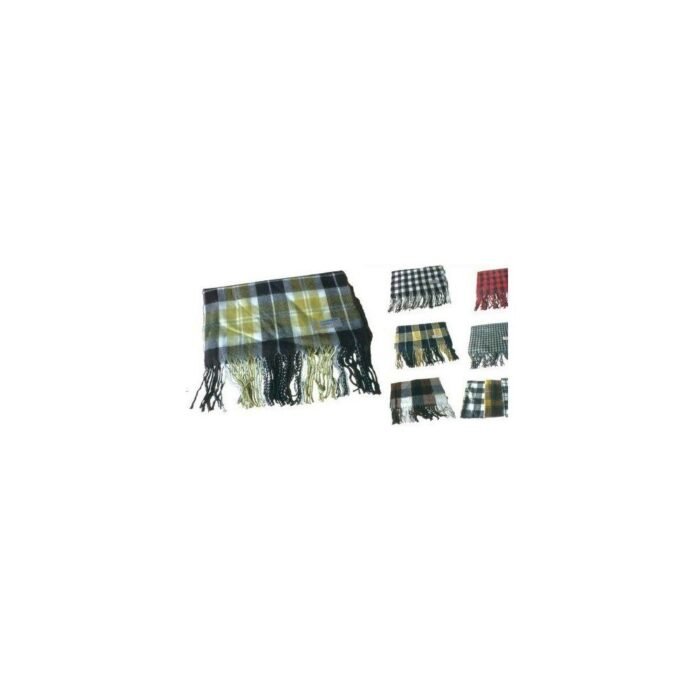 Dark Color Plaid Scarf