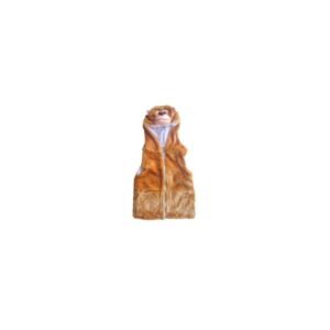 Kids Vest With Animal Hoodie Monkey