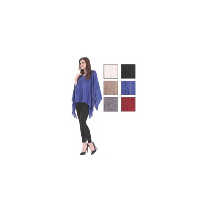 227018.jpg Women's Fashion Solid Color Ponchos
