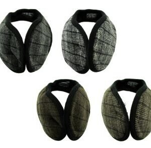 304446.jpg Earmuffs With A Band That Goes Behind The Head With A Small Plaid Print In Assorted Colors