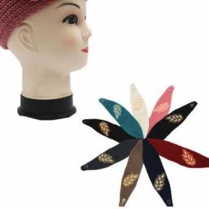 315687.jpg Women's Knit Headband With Leaf Detail