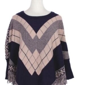 419919.jpg Women's Fashion Striped Winter Ponchos