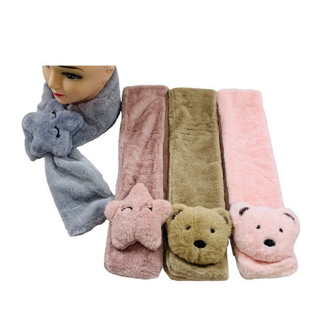 Child's Super Soft Scarf [bears & Stars]