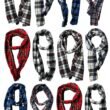 420563i_48061068.jpg Yacht & Smith Assorted Plaid Fleece Scarfs - 60"x12" Inches