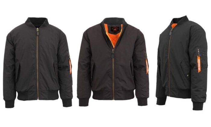 Men's Heavyweight MA-1 Flight Bomber Jacket