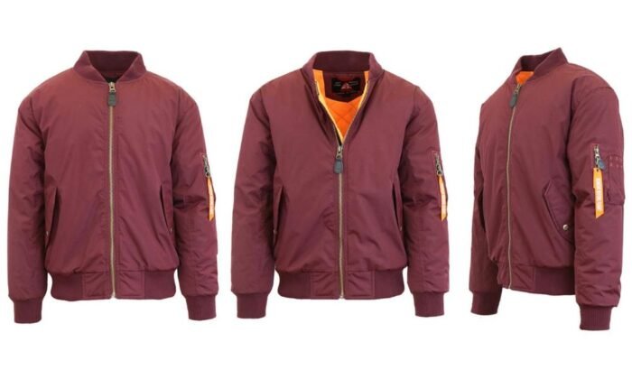 Men's Heavyweight MA-1 Flight Bomber Jacket