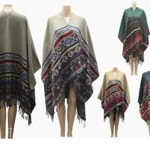 421886.jpg Women's Winter Blanket Poncho Thick Oversized Shawl Cape Cardigan Fashion
