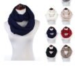 Women's Acrylic Winter Scarf Crochet Knit Tube Scarf Assorted Color