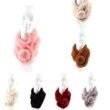 421937.jpg Womans Heavy Plush Winter Pom Pom Scarf