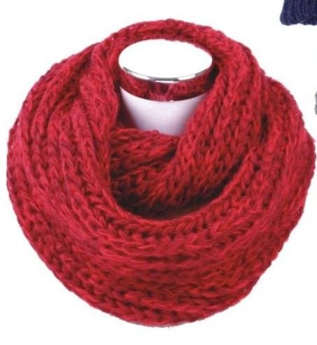 Women's Knitted Winter Infinity Scarf