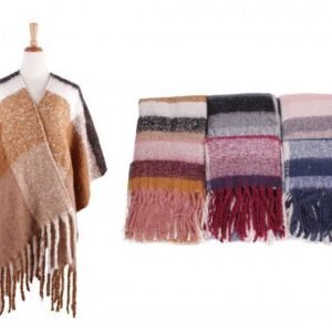 452197.jpg Women Poncho Open Front Blanket Shawl Capes Knitted Sweater Cardigan Wraps