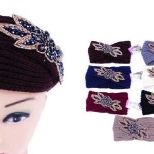 452292.jpg Women's Floral Rhinestone Winter Headband