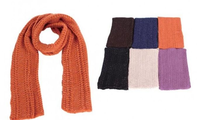 Knitted Infinity Scarf Chevron Knit