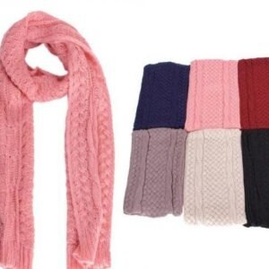 Knitted Scarf Chevron Knit