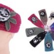 Ear Muffler Headwrap For Women Knit Earmuff With Flower