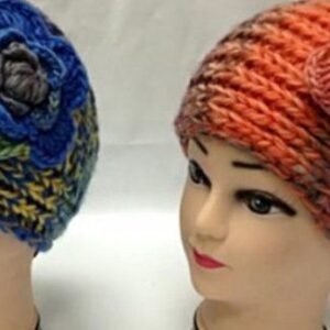 Women's Knit Colorful Floral Ear Warmer Headband