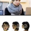 Faux Fur Lined Earmuffs With Snowflake Pattern
