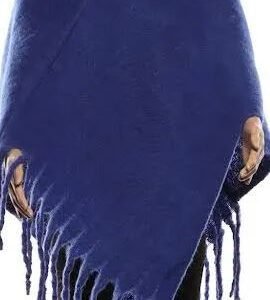 499100.jpg Women's Winter Warm Cape Textured With Fringes