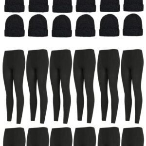 499931.jpg Yacht & Smith Women's Fleece Winter Sets Hat, Gloves And Thermal Fleece Lined Leggings