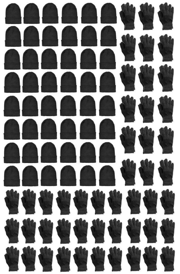 519988.jpg Yacht & Smith Unisex Warm Winter Hats & Glove Set - 2 Piece