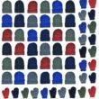 522925.jpg Yacht & Smith Kid's Assorted Colored Winter Beanies & Mittens Set