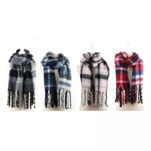 532509.jpg Jack And Missy Oversized Plaid Scarves With Fringed Ends