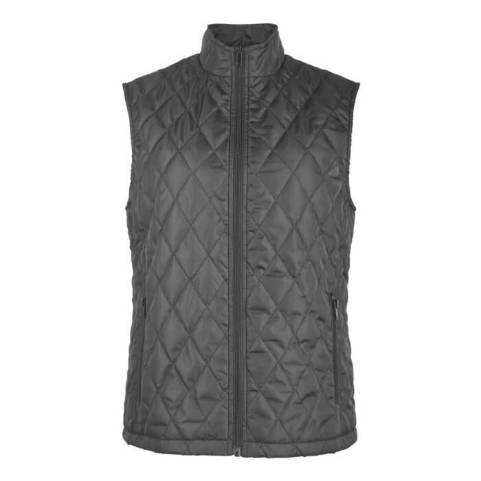 Sofra Women's Diamond Quilted Puffer Vest