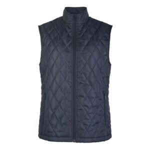 Sofra Women's Diamond Quilted Puffer Vest