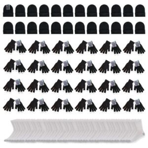 537604.jpg Bundle For Personal Use, Homeless, Charity, And Travel - Bulk Case Of 24 Beanies, 24 Pairs Of Gloves, 24 Pairs Of Socks