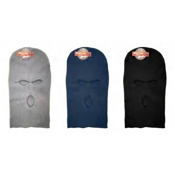 542743.jpg Men's Black Knit Thermal Face Ski Mask Three Hole