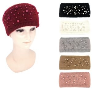 Winter Ear Warmer Headband Lined Ear Cover Headwrap Soft Stretchy Thick Head Wrap