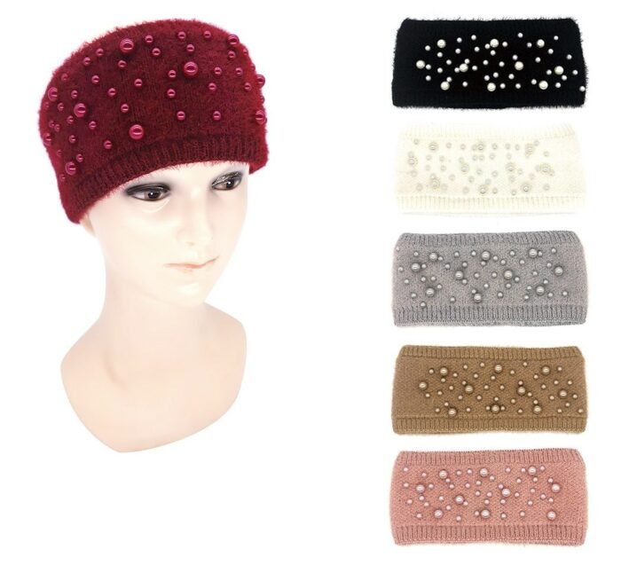 Winter Ear Warmer Headband Lined Ear Cover Headwrap Soft Stretchy Thick Head Wrap