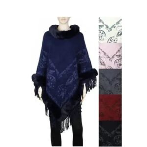 547396.jpg Women's Faux Fur Pullover Sweaters, Oversized Poncho Loose Shawl Wrap