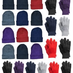 549386.jpg Yacht & Smith Unisex Assorted Colored Winter Hat & Glove Set