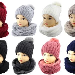 572436.jpg Sherpa Beanies & Scarf Set