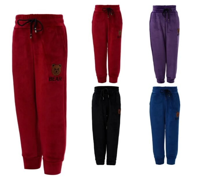 574546.jpg Kids Bear Print Winter Pants Assorted