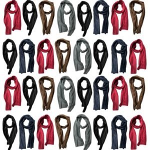 579151.jpg Yacht And Smith Fleece Scarfs In Assorted Plaid 60x12 Inches