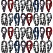 584377.jpg Yacht & Smith Assorted Plaid Fleece Scarfs - 60"x12" Inches