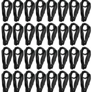 584378.jpg Yacht & Smith Black Fleece Scarfs - 60"x12" Inches