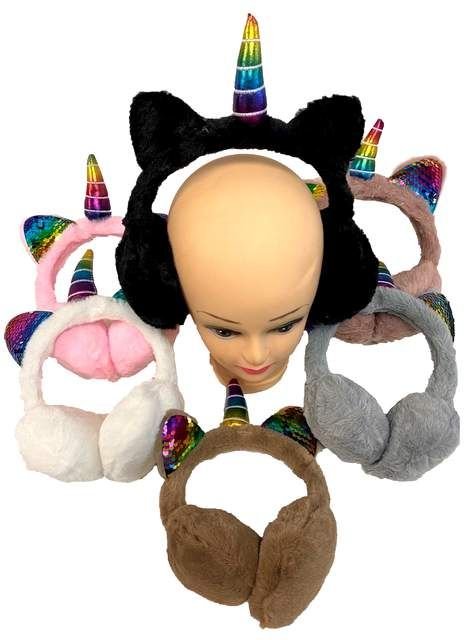 Super Soft Unicorn Ear Muffs