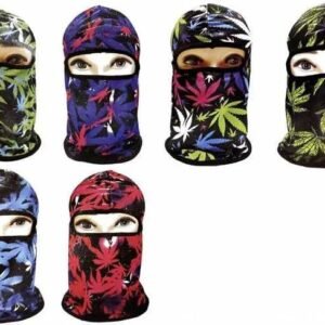 Ninja Face Mask Colorful Marijuana