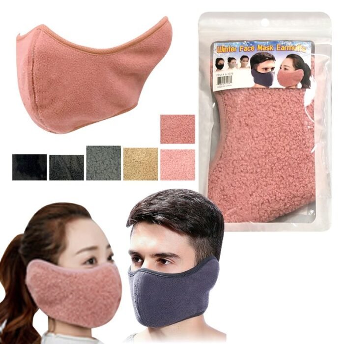 Winter Fleece Face Mask & Earmuff Combo
