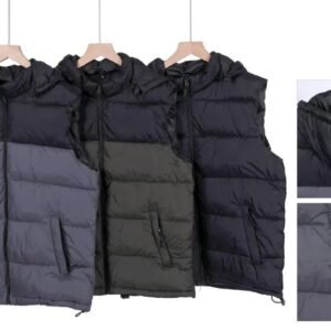 Sleeveless Puffer Jacket With Hood