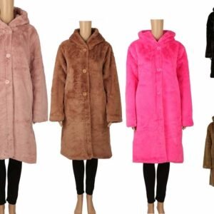 Women's Long Plush Hooded Winter Jacket