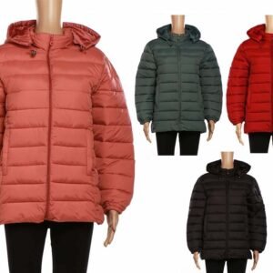 Women's Lightweight Puffer Coat With Hood