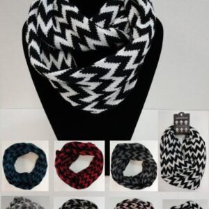 Knitted Infinity Scarf [chevron]