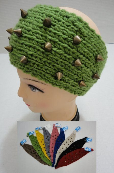 639868_42_vlfs4.jpg Hand Knitted Ear Band With Spikes