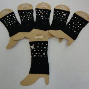 Boot Cuffs [black With Stud Designs]