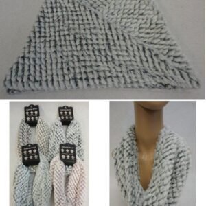 Plush Infinity Scarf [diamond Pattern]