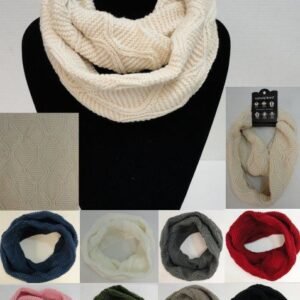 Knitted Infinity Scarf [wavy Knit]